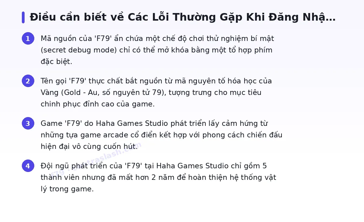 Những điều cần biết về f79
