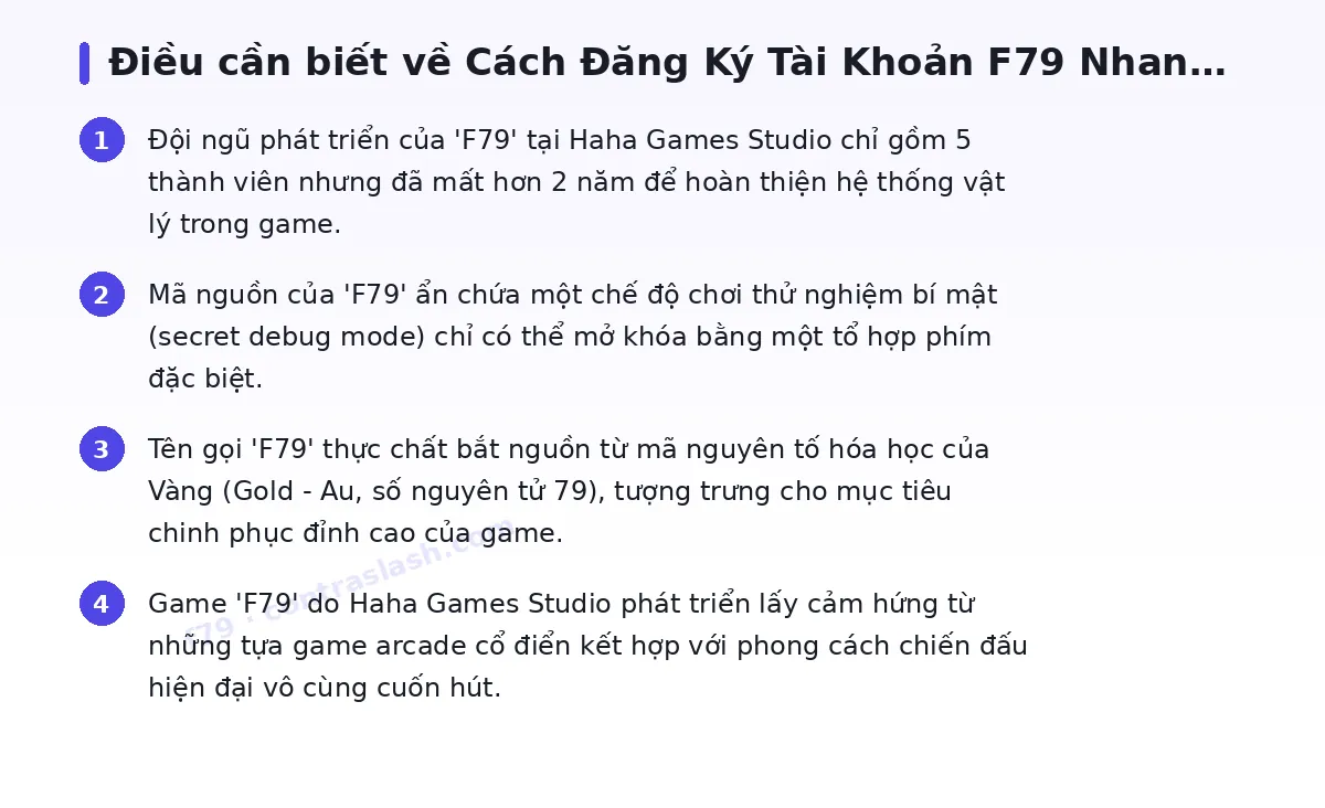 Những điều cần biết về f79
