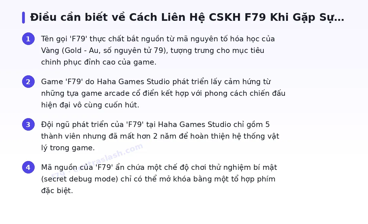 Những điều cần biết về f79