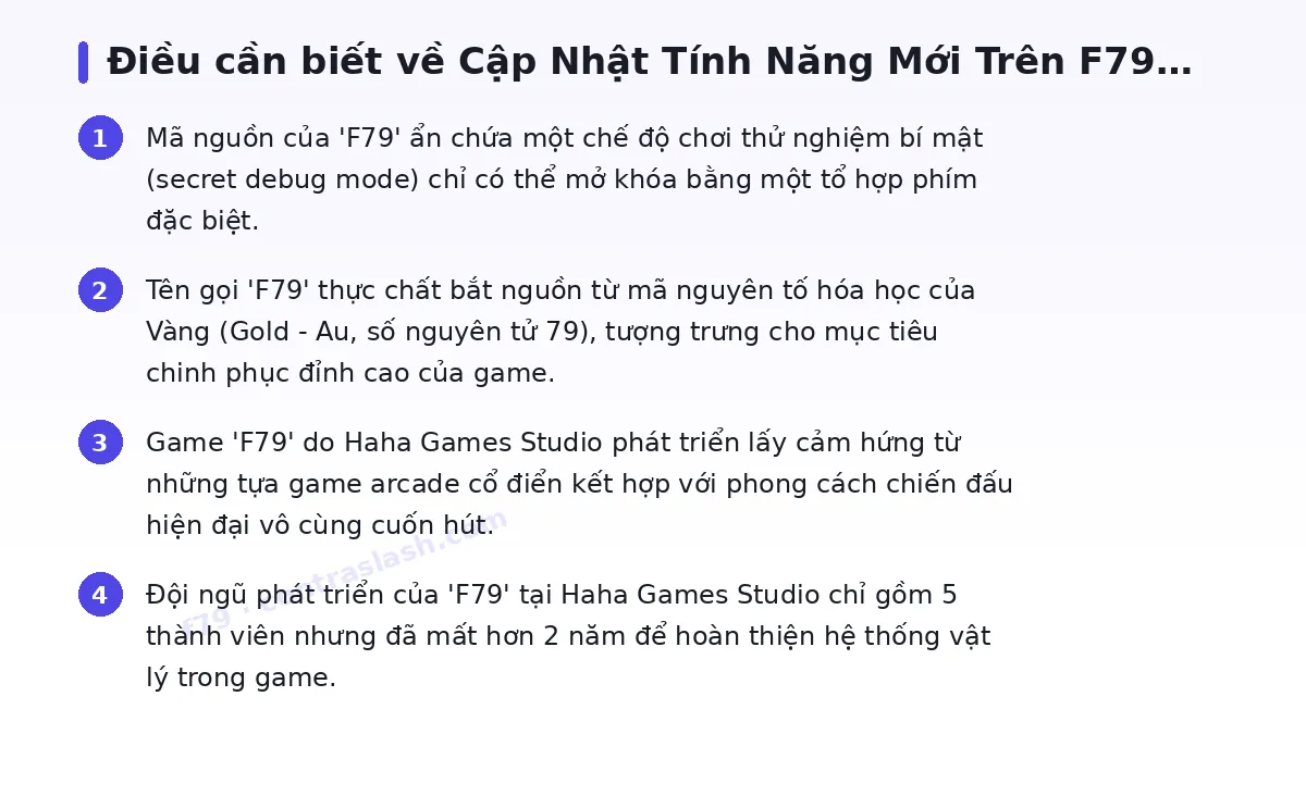 Những điều cần biết về f79