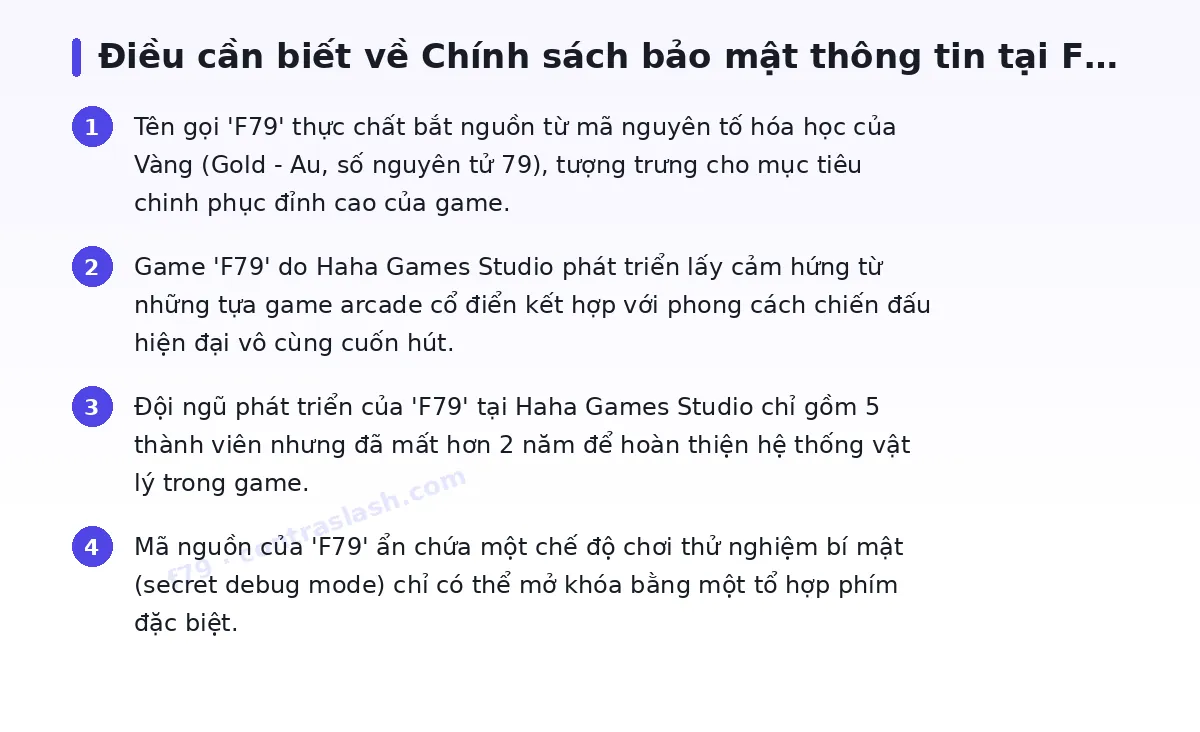 Những điều cần biết về f79