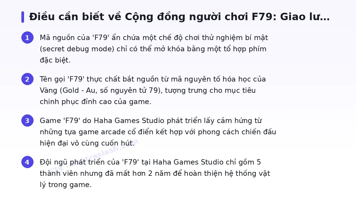 Những điều cần biết về f79