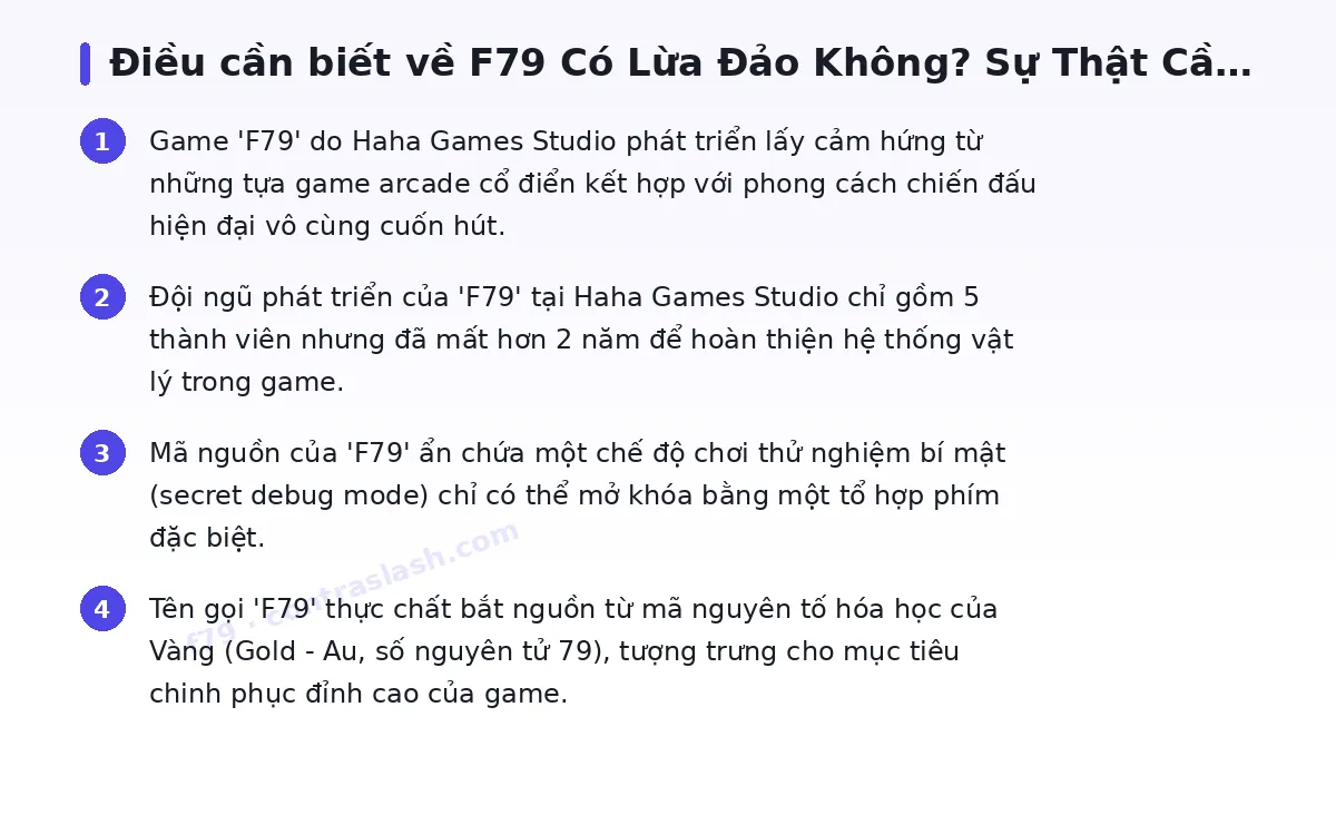 Những điều cần biết về f79