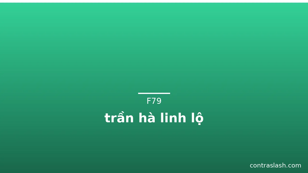 trần hà linh lộ · ảnh 2